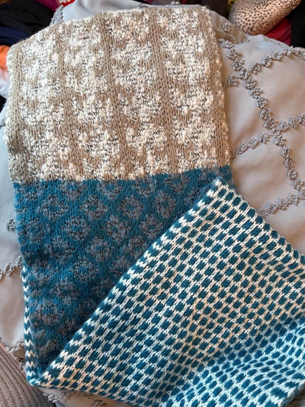 EUC JJill knit infinity scarf